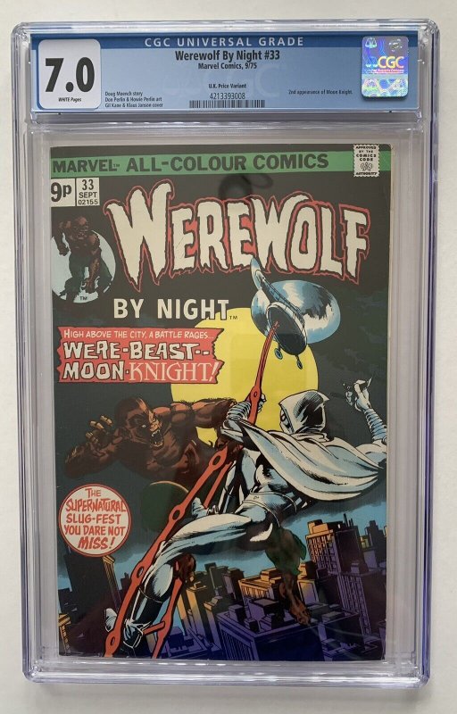 Werewolf by Night (1972 1st Series) UK Edition comic books