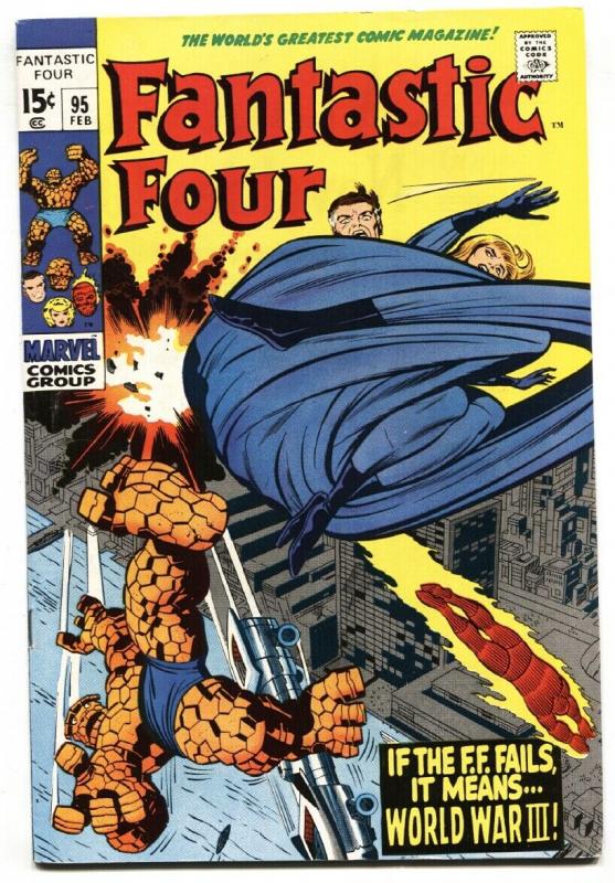 FANTASTIC FOUR #95 THE THING-JACK KIRBY MARVEL 1970 VF
