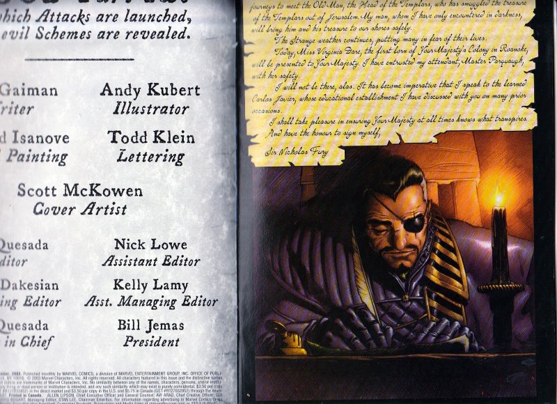 Marvel Knights’ 1602 # 2 Marvel Dark Age by Sandman's Neil Gaiman