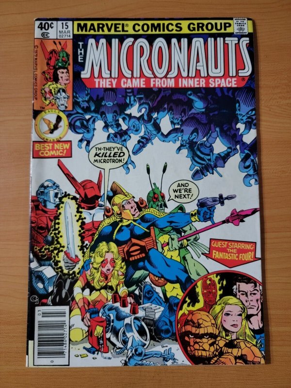 Micronauts #15 Newsstand Variant ~ FINE - VERY FINE VF ~ 1980 Marvel Comics