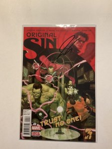 Original Sin 4 Near Mint nm Signed Jason Aaron Marvel