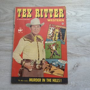 Tex Ritter Western #15 1953 Fawcett