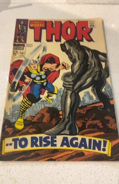 Thor #151 (1968) Kirby art destroyer returns