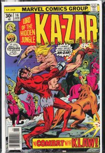 Ka-Zar #16 (1976) Ka-Zar