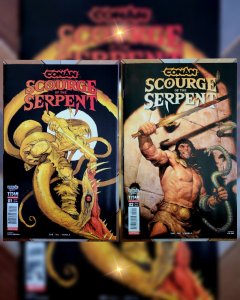 Conan The Barbarian Scourge Of The Serpent #1-2 Bergara & Gist Covers Titan 2025