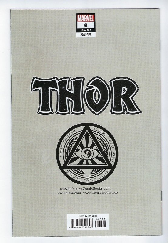 Thor #6 Nic Klein 2nd Print (Marvel Comics 2020) Virgin Variant Cover Unknown NM