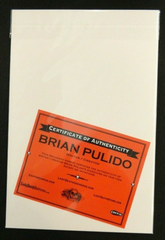 Lady Death Apocalyptic Abyss #1 Naughty Edition Signed Brian Pulido W COA