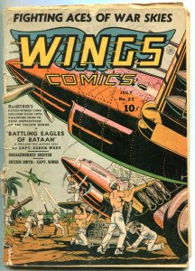 Wings #23 1942- Parachute Patrol- Skull Squad- incomplete