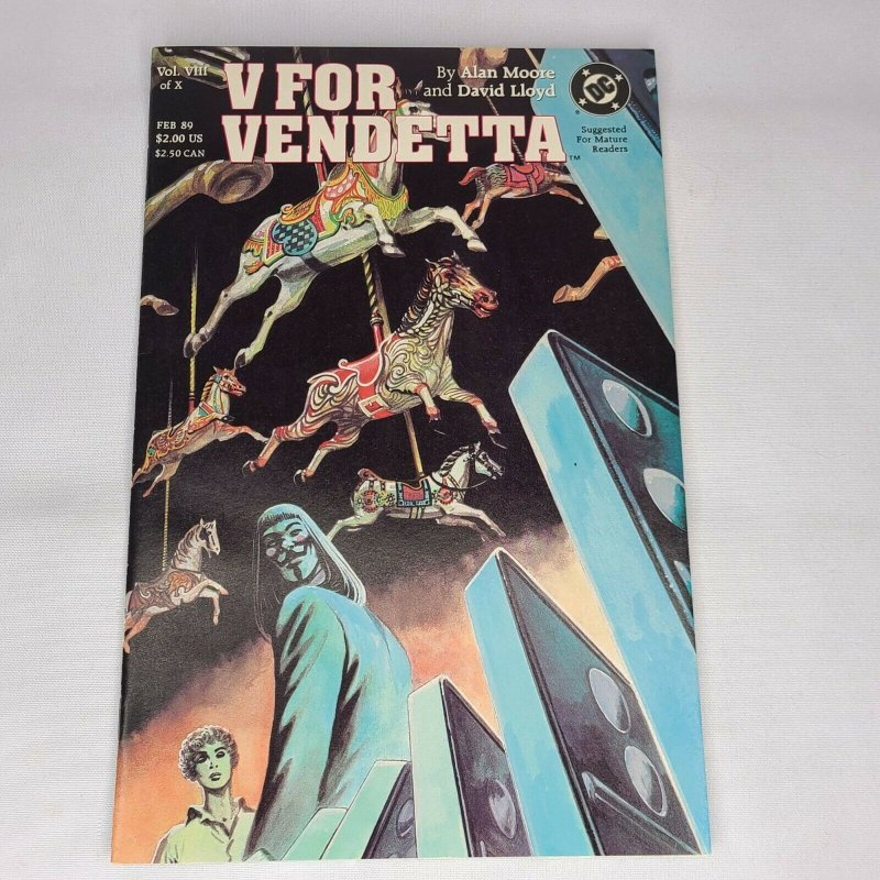 V For Vendetta 8 DC 1989 VF 8.0 Part 8 of 10 Series by Alan Moore