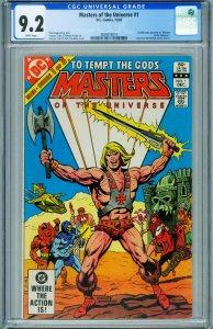 Masters of the Universe #1 CGC 9.2 HE-MAN comic book DC 1982 3826016014