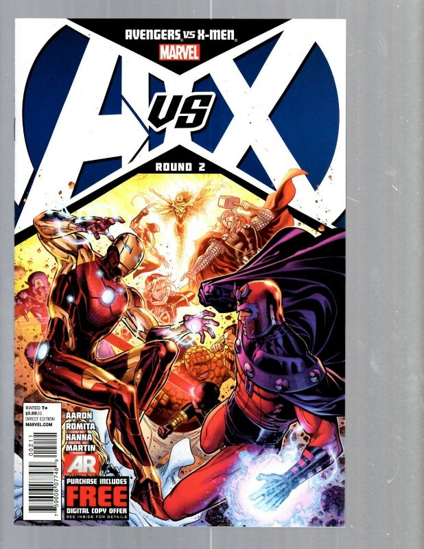 13 Marvel Comics Avengers versus X-Men #0 1 2 3 4 5 6 7 8 9 10 11 12 J448