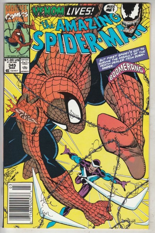 Amazing Spider-Man #345 (Apr-91) NM- High-Grade Spider-Man