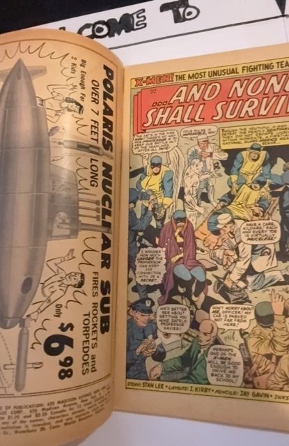 The X-Men #17 (1966)and none shall survive Mod foxxing