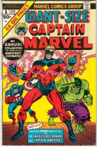 Giant-Size Captain Marvel #1 (Dec-75) VF+ High-Grade Captain Marvel, Rick Jones