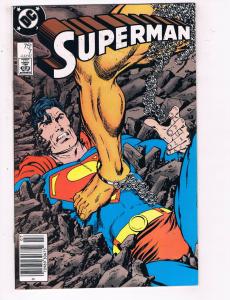 Superman #7 VF DC Comics Comic Book Byrne JLA July 1987 DE24