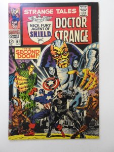 Strange Tales #161 (1967) Classic Cap Cover! Sharp Fine/VF Condition!