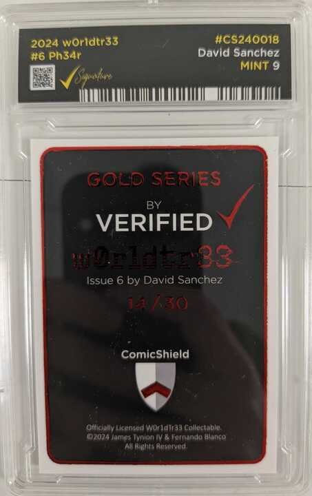 w0rldtr33 #6 Cover H (2023) David Sanchez
