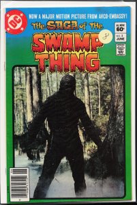 The Saga of Swamp Thing #2 Newsstand Edition (1982) Swamp Thing