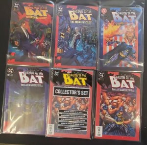 6PC SHADOW OF THE BAT LOT (9.0)  #1(2),2,6,7,8, ONE COLLECTORS SET #1!! 1988