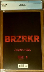 BRZRKR #1 CGC 9.8 (Boom Studios, 2021) Premiere 1st issue in series, Cover A 