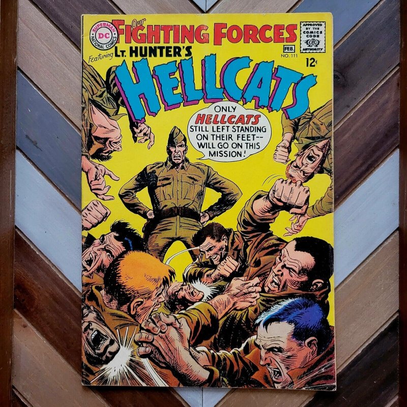 OUR FIGHTING FORCES #111 VG/FN (DC 1968) Lt. Hunter's HELLCATS Train of Terror