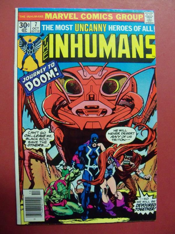 THE INHUMANS #7 OCT 1976 VERY FINE (8.0) OR BETTER MARVEL COMICS