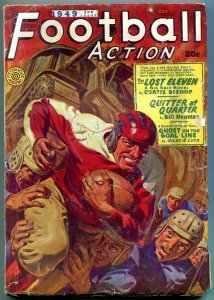 Football Action #Fall 1949- Saunders cover- Glenn Davis- Rare pulp VG