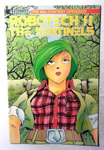 Robotech II: Sentinels - Malcontent Uprisings #4 1989 Eternity 1st Print Comic