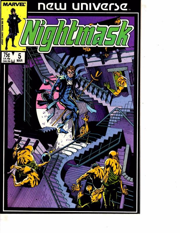 Lot Of 5 Nightmask Marvel Comic Books #4 5 7 8 11 Thor  ON11