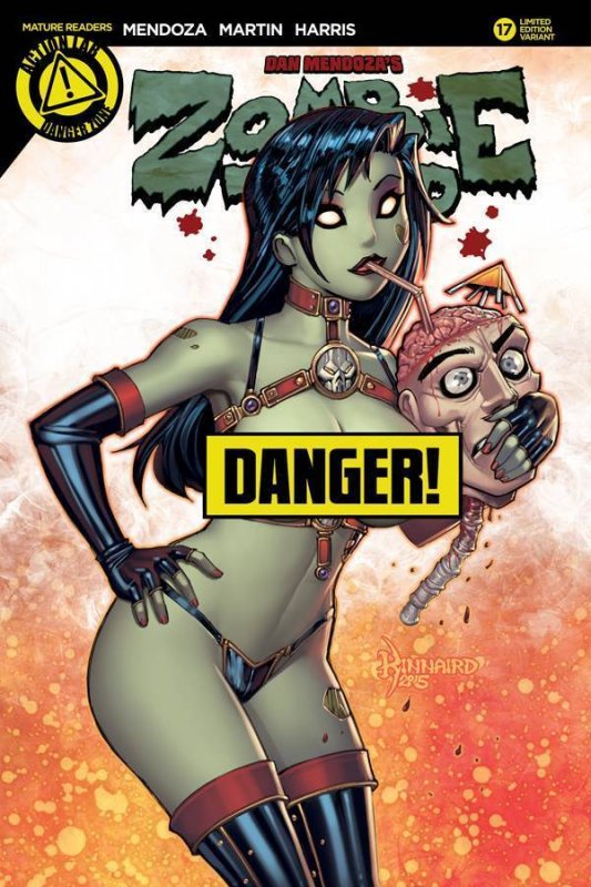Zombie Tramp # 17 Ryan Kinnaird Limited Edition Topless Variant Cover !!!  NM