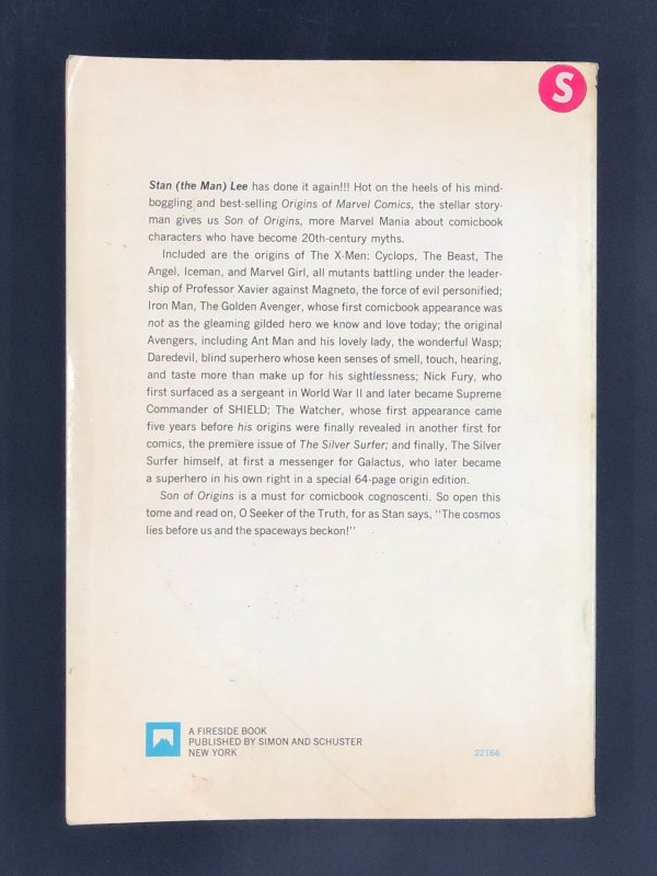Son of Origins of Marvel Comics by Stan Lee (1975)