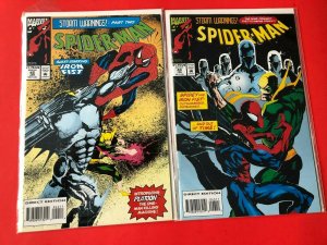 SPIDER-MAN V1 #42-43 1994 MARVEL / STORM WARNINGS #2 & FINALE / NM/+