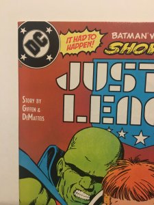 Justice League #4 Blue Beetle Booster Gold Batman Copper Age 1987 DC Comics