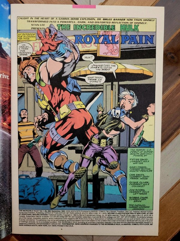 HULK #409 VF 8.0 (1993) Signed by writer Peter David ft Madman, Killpower & More