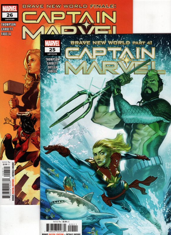 Captain Marvel #25 & #26 (2021 Marvel Comics) 