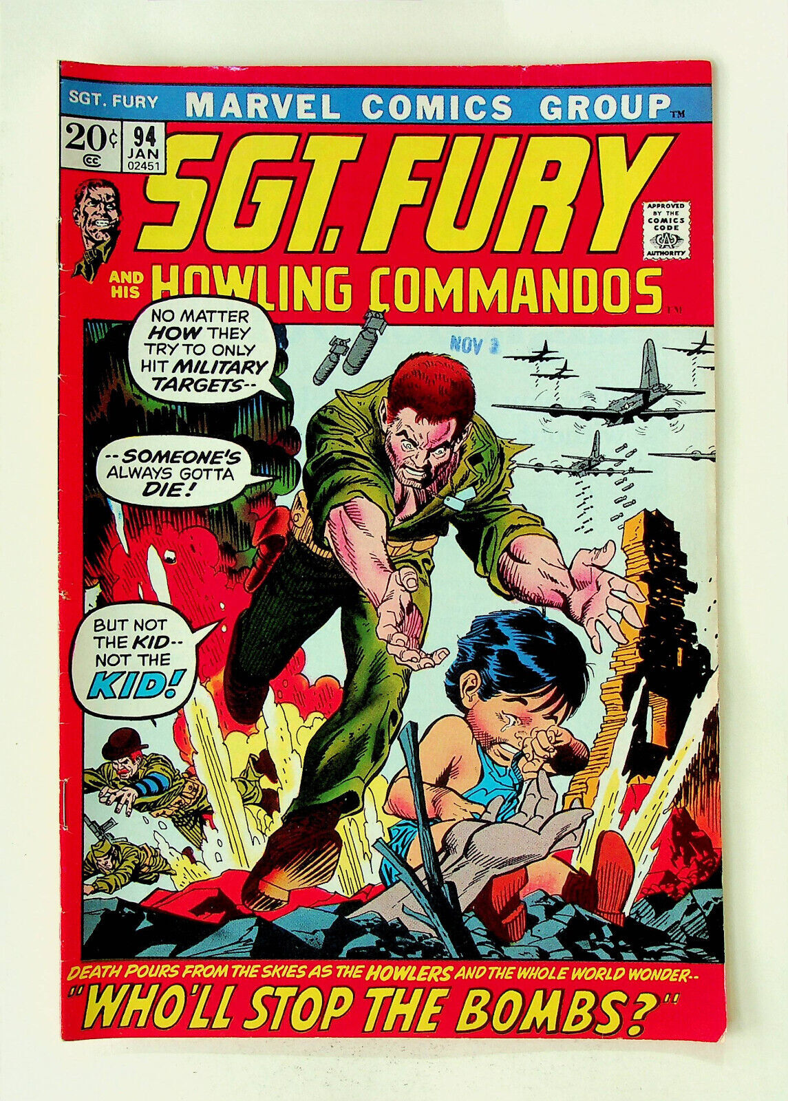 Sgt. Fury and his Howling Commandos #94 (Jan 1972, Marvel) - Very Good ...