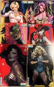 (2024) DC COMICS WOMENS HISTORY MONTH COMPLETE 6 VARIANT SET SIGNED BY SOZOMAIKA