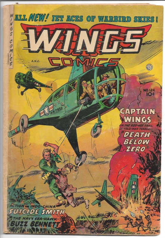 Wings Comics #124 - Golden Age - July 1954 (G)