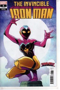 INVINCIBLE IRON MAN #6 ANINDITO SPIDER-VERSE VAR