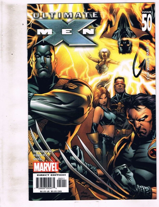 Lot of 5 Ultimate X-Men Marvel Comic Books #50 51 52 53 54 AK8 