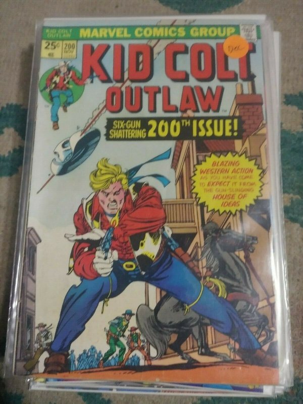 KID COLT OUTLAW   #200 1971 MARVEL  WESTERN GIL KANE JACK KIRBY