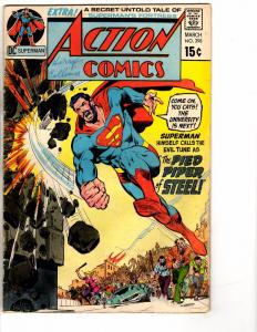 Lot Of 2 Action Comics Feat. Superman # 397 398 DC Comic Book Batman Flash HC4