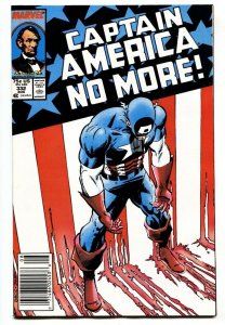 Captain America #332 comic book 1987-Steve Rogers resigns Newsstand