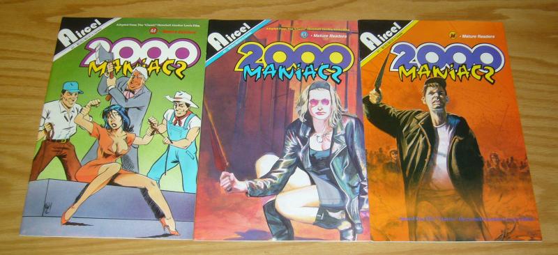 2000 Maniacs #1-3 VF/NM complete series adapts the herschell gordon lewis movie 