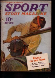 SPORT STORY PULP 1940 MAY BASEBALL HOCKEY BOXING--SCOTT VG+