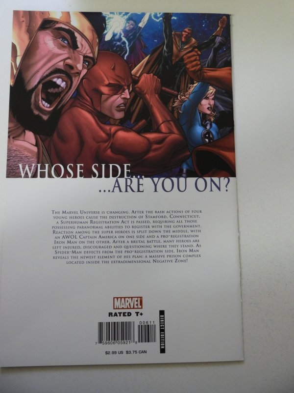 Civil War #6 (2006) NM- Condition