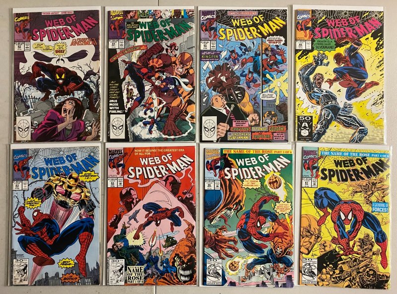 Web Of Spider-Man lot #2-100 + 4 Annuals Marvel (avg 6.0 FN) 52 diff (1985-'93)