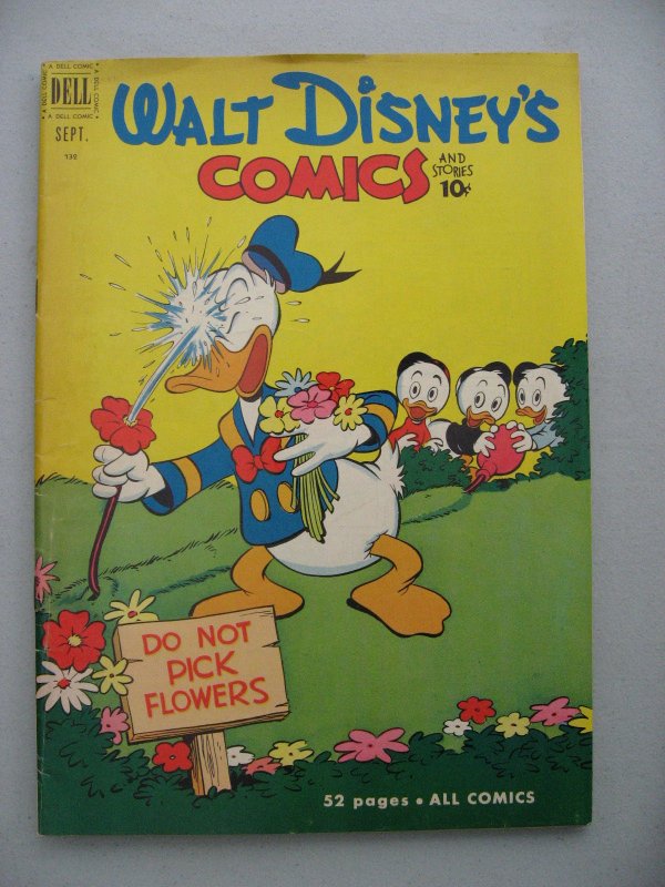 WALT DISNEY COMICS STORIES 132 VG+  Barks  