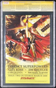 Project Superpowers #1 Negative Edition Michael Turner CGC 9.6 Signature Series
