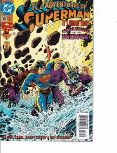 Lot Of 2 Comic Books DC Adventures of Superman #508 and #499 0N8